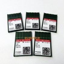 50 Groz-Beckert 134R 135X5 DPX5 SY1955 산업용 재봉틀 바늘, [06] Size 16 or 100