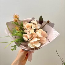 [플로비에] 수국조화 시들지않는꽃 생화같은 조화 여자친구생일 초경선물 임신축하꽃 기념일 꽃다발