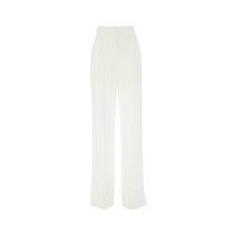22FW ALBERTA FERRETTI 화이트 CREPE WIDE-LEG 팬츠 V03116618 0002