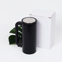보온보냉 레이저 각인 스텐 이중진공 손잡이 텀블러 350ml RD-10034, 블랙