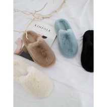 [ 무배 6486 ] 여성 사무실 실내화 키높이 따뜻한 소프트 밍크 털 슬리퍼 블로퍼