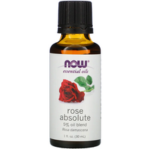Now Foods Essential Oils Rose Absolute 나우푸드 로즈 앱솔루트 에센셜오일 1 fl oz (30 ml), 1팩, 30ml