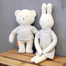 슈톨렌 클래식 린넨 오가닉 애착인형_곰돌이 토끼, 1. 곰돌이 30cm