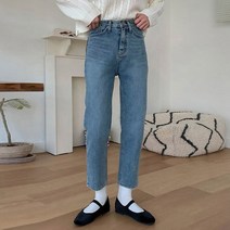 축제 10부 세미 일자 청바지