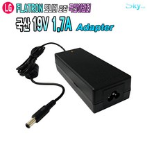 19V 1.7A LG 플라트론 20MT45D 22MT57D모니터호환 국산 아답터, ADAPTER+파워코드 1.0M, 1개