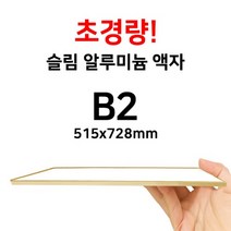 가벼운 벽걸이 액자 B2 액자, (고리)세로형, 액자만, 샴페인골드