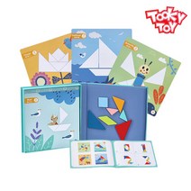 키즈상점 투키토이 자석탱그램 장난감 도형 모양 그림 퍼즐 조각