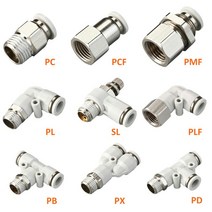 공압 에어 커넥터 피팅 화이트 호스 1/4 1/2 6mm 8mm BSP 스레드 퀵 커플링 기관 호스tpu pvc + 실리콘 재, 17 12-02 (12mm-1l4)_05 PL