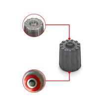 차량 수리 10pcs 88mm 나일론 TPMS 타이어 밸브 캡 커버 키트 회색 범용 자동차 액세서리 트럭 오토바이 좋
