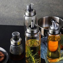 TDY 내열유리 오일 소스병 간장 시럽 참기름 병 용기, 핸들캡, 500ml, 1개