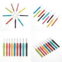 논슬립 코바늘 9종세트 모사용 코바늘셋트 코바늘재료, 1개