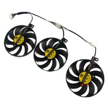 ASUS ROG STRIX RTX 2080 Ti 게임 3060 OC 에디션 냉각을위한 3 개/대 PLD09210S12H GPU 카드 팬, 한개옵션0