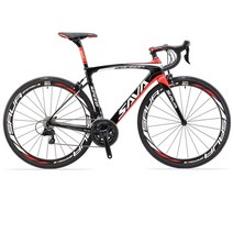 초경량 탄소 카본 자전거 Sava 전체 섬유 도로 700c 체이스 6.0 도로 8.4kg 완전한 섬유 프레임휠 세트프론트 포크 장비, 44cm, 블랙 그레이 레드