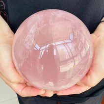 천연원석 수정구슬 홈 인테리어 천연 수석 자수정 호안석 흑요석 대형 핑크 로즈 쿼츠 매직 크리스탈 치유 볼 구 장식, 901-1000g