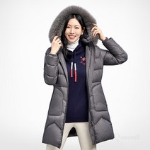 [올포유] [모델착장]여성 폭스후드구스다운 점퍼 AWDJJ8316-190_G