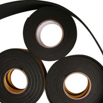 EVA 단면 스폰지테이프 흑색 폭 50MM 두께선택 두께1MM 소음방지 완충테이프, 두께10mm