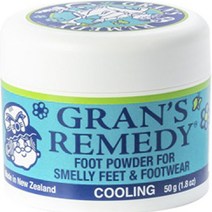 뉴질랜드 GRANS REMEDY 발냄새완화 쿨링파우더 50g, 1개입, 1개