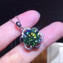 실버 목걸이 와이프생일선물 50대 엄마 갑상선 학생 여자친구 블랙 엔젤 패션 925 스털링 3 캐럿 럭셔리 블루 그린 CZ 보석 펜던트 여성 주얼리 결혼 선물