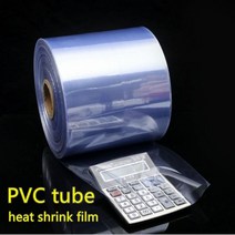 공업용포장랩 PVC 열 수축 파이프 투명 멤브레인 플라스틱 핫 필름 포장 튜브 0.5-1.5kg 0.05mm 팩 공급 시트, 1.5kg, 폭 55cm, [22] Width 55cm