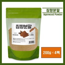 침향 분말 가루 파우더 100% 인도네시아산 침향나무 수지 분말 침향 차 환 tea 메톡시벤젤 알파블레젠 죽 선식 먹는법 추천, 4팩, *영에버그린*침향분말 200g (스푼증정)