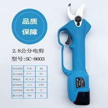 전동가위 무선 연장봉 전지가위 충전식 무선충전 보쉬 고지 철판 전동 전정, 3 2.8cm 노치 + 배터리 2개 충전기 1개 + 블