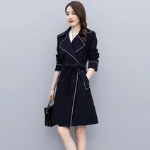 여성 빅사이즈 트렌치 봄가을 트렌치 점퍼