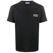 발렌티노 11주년 VLTN 로고 크루넥 티셔츠 UV3MG08G 6LC 0NO