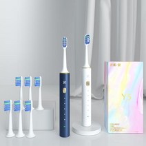 전동칫솔 + 칫솔모 + 충전기, 파란색
