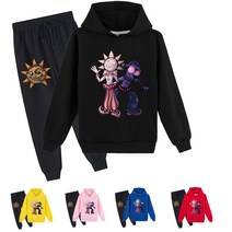 썬드롭 문드롭 프레디의피자가게 캐릭터 아동복 후드티+바지 남여공용 9색 옷세트 굿즈 도안D