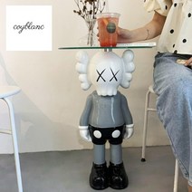 명품 카우스 피규어 친환경 티테이블 샵인테리어소품, 블루그레이