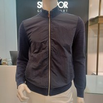 슈페리어골프 봄 남성 우븐 짚업 스웨터-pt