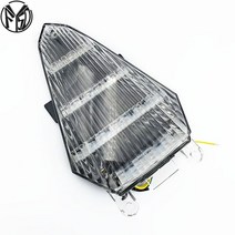 야마하 YZF R6 YZF-R6 08-16 에 대 한 오토바이 빛 LED 턴 신호 액세서리와 함께 수정 된 led 테일 라이트 브레이크, 02 Clear 1, 02 Clear 1