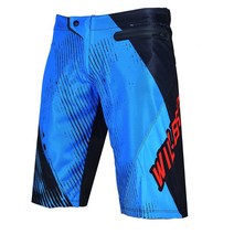 Tencasi 남성용 여성용 산악 자전거 반바지 경량 사이클링 바이커 라이딩용 블랙 블루 M, S 30, Black Blue