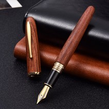 중국만년필 펜글씨-660 천연 붉은 나무 만년필 목성 럭키 스타 황금 펜촉 아름다운 EF/F, 02 F 0.6mm, 한개옵션1