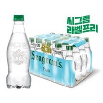씨그램 플레인 탄산수 라벨프리, 60개, 450ml