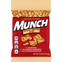 Munch Peanut Brittle Bites 문치 피넛 브리틀 바이트 113.4g X 4개