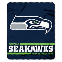 Northwest NFL Seattle Seahawks 50x60 Fleece Split Wide DesignBlanket Team Colors One Size, 1