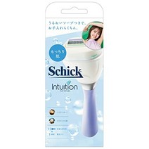Schick (시크) 세련된 Schick 인투이션 끈적끈적한 피부 슬림 홀더 Schick(シック) シック Schick イントゥイション もっちり肌 スリムホルダー(刃付き+替刃1コ)