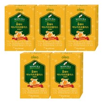 뉴질랜드 벌꿀캔디 올레아 마누카 프로폴리스 로젠지 48g x 5개 / 목관리 목건강 목캔디, 묶음