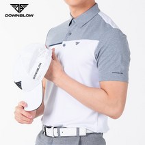 스포츠_ 다운블로우-남성 사선절개 스판 반팔티셔츠 5009-1M