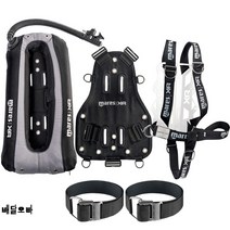 bcd 마레스 스쿠버다이빙 MARES XR 싱글 백플레이트 35파운드, 옵션3