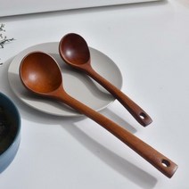 디자인룸즈 [디자인룸즈] 천연 옻칠 우드 국자 2종세트, 상세설명 참조, 단품없음