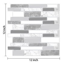 데코 타일 Vividtiles 껍질과 스틱 직사각형 벽 3d 대리석 디자인 벽지 61, t80012