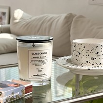 [캔들스캔들] 글라스캔들 컨테이너캔들 GLASS CANDLE, 화이트 탠저린
