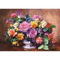로즈 타임 (캔버스) 보석십자수 40x50, 어스래빗쿠팡 본상품선택