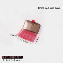 MEIHO-미끼 보관 상자 야외 낚시 태클 박스 잉어 배스 액세서리 보트 아이스 플라이 루어 용품, [02] LYH1005 red black
