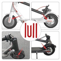 스쿠터 경고등 야간 안전 경고등 led 손전등 스트립 빛 xiaomi mijia m365 전기 스쿠터 액세서리, 반사 스티커, 협동사