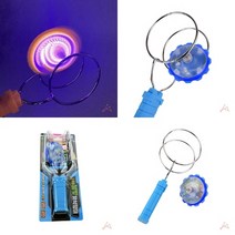 LED불빛자석팽이 자이로팽이 색상랜덤 펭이 산타팽이