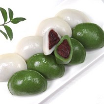 굳지않는떡 2색 바람떡 1kg +1 kg, 쑥바람떡1kg+1kg