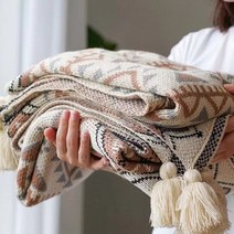 소파커버 블랭킷 담요 숄 보헤미안 패턴 에어컨 이불 니트 캠핑 기숙사 사무실 낮잠